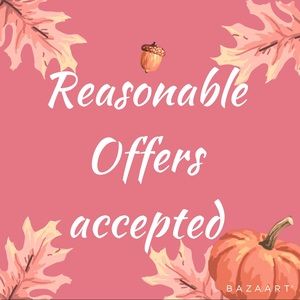 All Resonable Offers Accepted